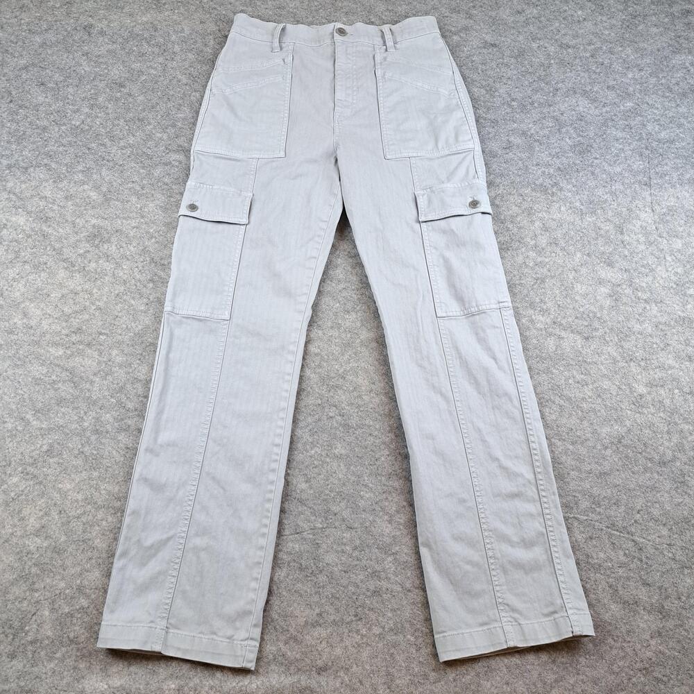 Madewell Pants Womens 27 Straight Cargo High Rise Stretch Utility 90s Twill